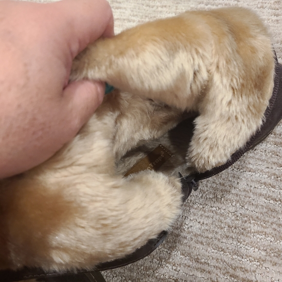 Bear traps winter boots upper leather and faux fur balance, man made materials - Picture 7 of 11